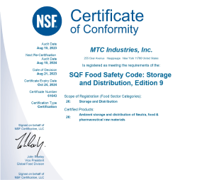 NSF Certificate