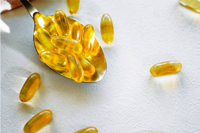 omega 3 cod liver oil supplement capsules